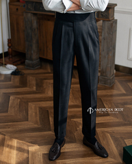 Black Classic Double Buckle Gurkha Pant By American Dcot