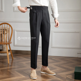 Black Detachable Buckle Gurkha Pant By American Dcot