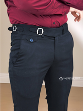 Black Single Buckle Gurkha Pant By American Dcot