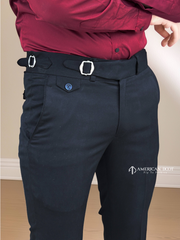 Black Single Buckle Gurkha Pant By American Dcot