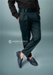 Bottle Green Double Buckle Gurkha Pant By American Dcot