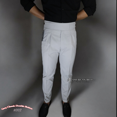 Grey Double Buckle Gurkha Pant By American Dcot