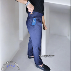 Navy Blue Classic Double Buckle Gurkha Pants by American Dcot