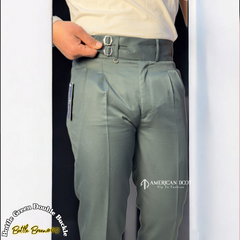 Bottle Green Double Buckle Gurkha Pant By American Dcot
