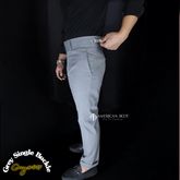 Dark Grey Single Buckle Gurkha Pant By American Dcot