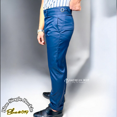 Navy Blue Single Buckle Gurkha Pant By American Dcot