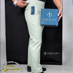 Green Cyan Detachable Buckle Gurkha Pant By American Dcot