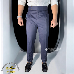 Navy Blue Signature Button Gurkha Pant By American Dcot