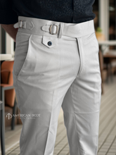 Grey Single Buckle Gurkha Pant By American Dcot