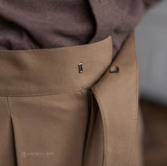 Khakhi Classic Single Buckle Gurkha Pants by American Dcot