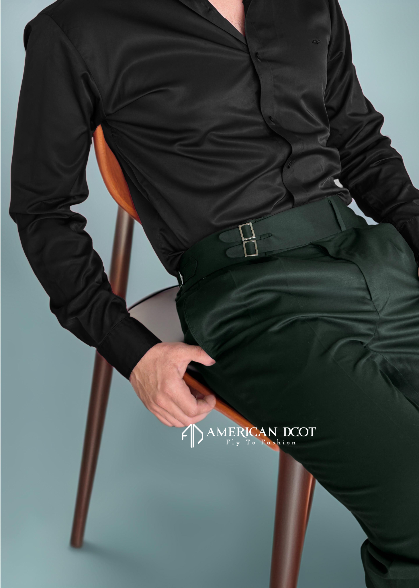 Bottle Green Double Buckle Gurkha Pant By American Dcot