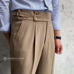 Camel Signature Double Button Gurkha Pant By American Dcot