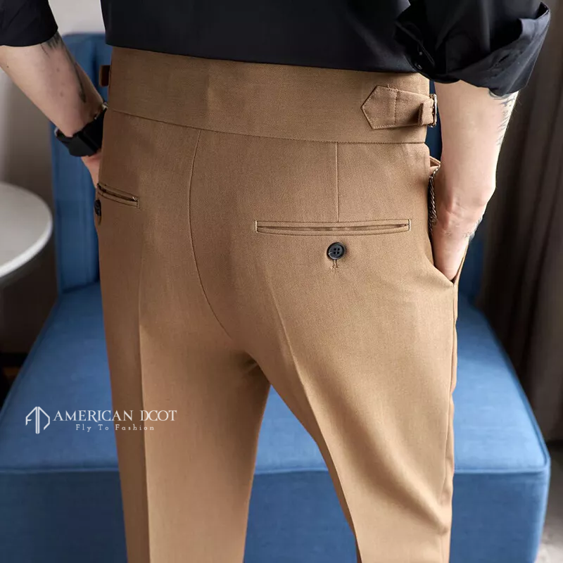 Camel Signature Double Button Gurkha Pant By American Dcot