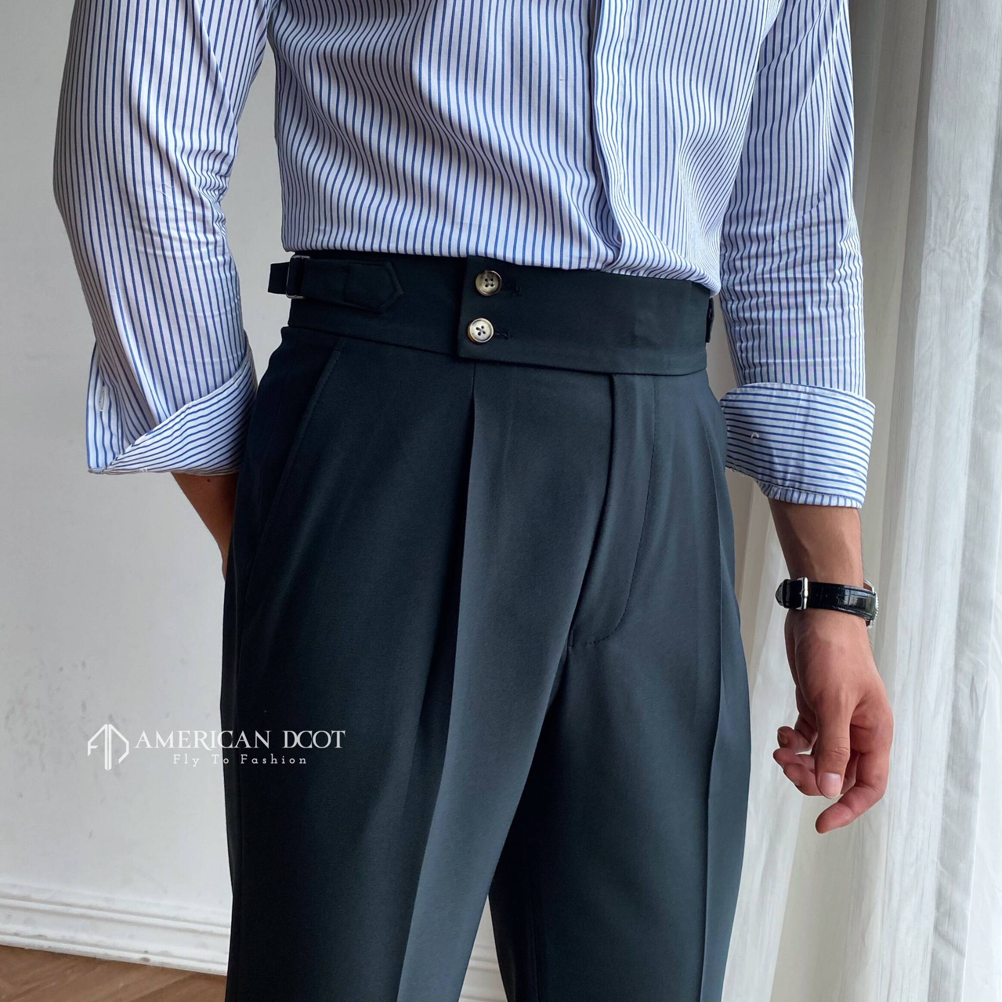 Signature Double Button Gurkha Pant By American Dcot