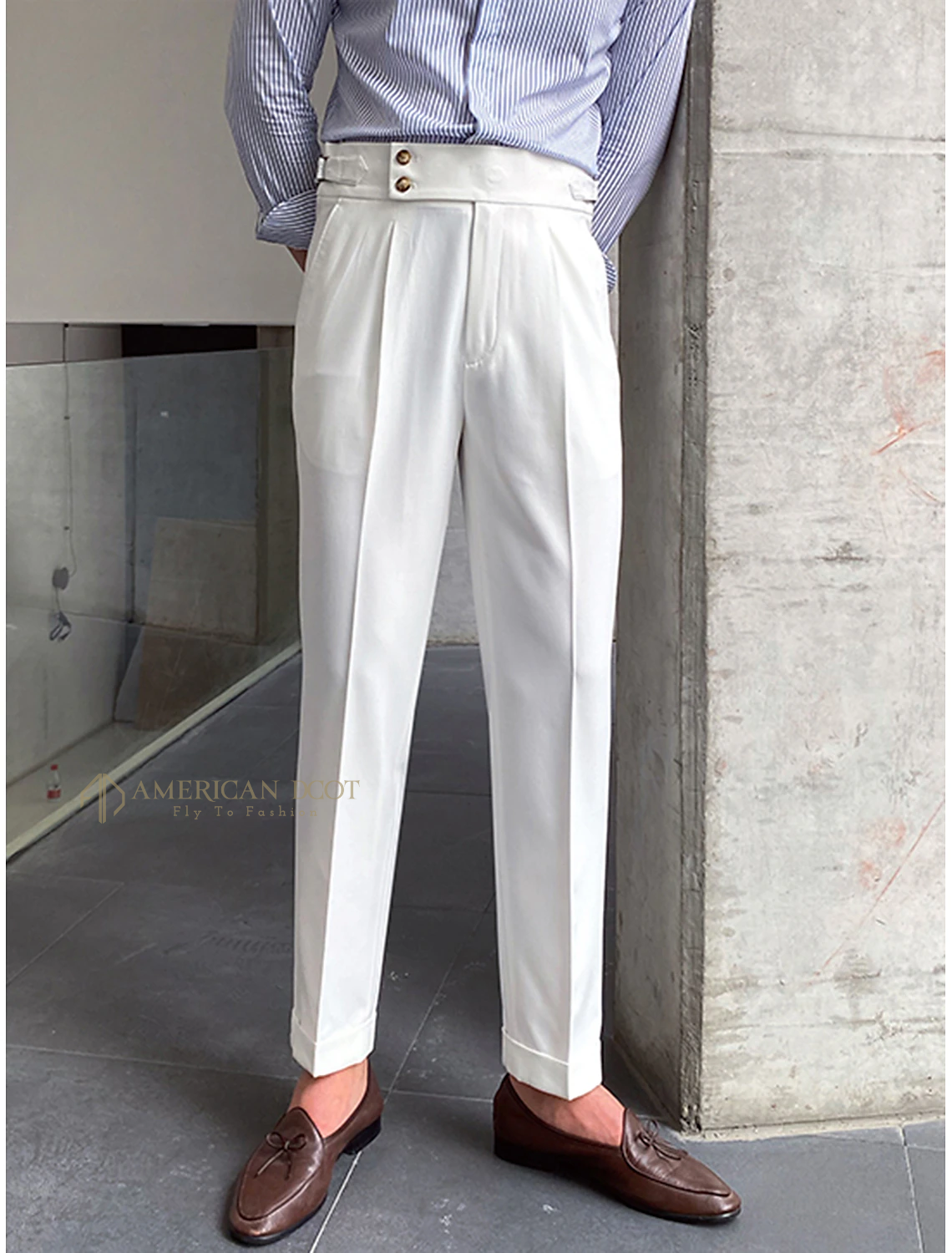 Signature Double Button Gurkha Pant By American Dcot