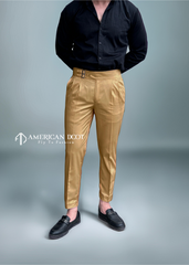 Camel Double Buckle Gurkha Pant By American Dcot